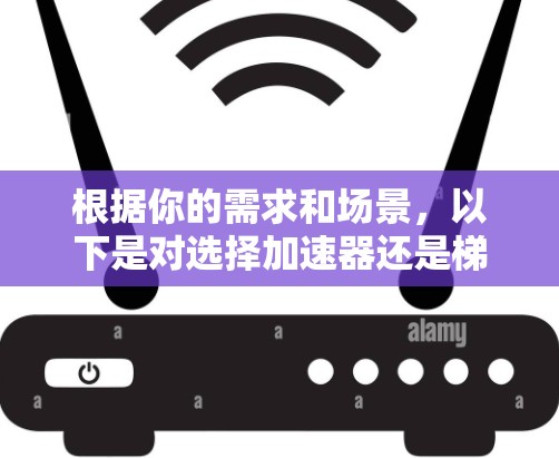 根据你的需求和场景，以下是对选择加速器还是梯子的建议
