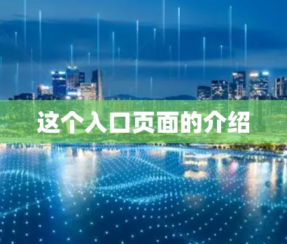 这个入口页面的介绍