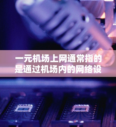 一元机场上网通常指的是通过机场内的网络设备（如手机、电脑或平板）连接到机场提供的Wi-Fi服务。这种服务通常具有以下特点