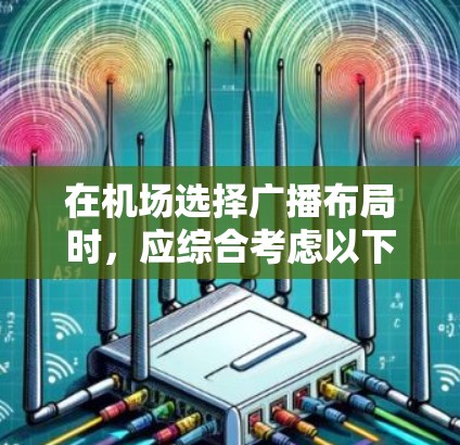 在机场选择广播布局时，应综合考虑以下几个关键因素