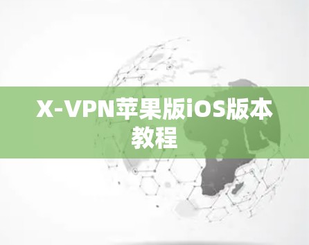 X-VPN苹果版iOS版本教程