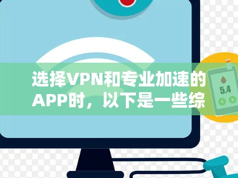 选择VPN和专业加速的APP时，以下是一些综合考虑的因素