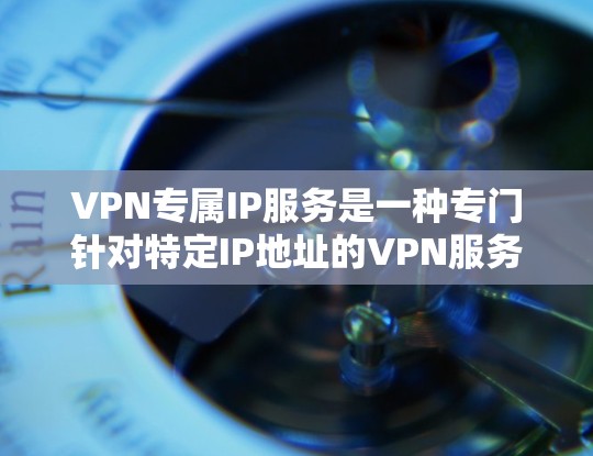 VPN专属IP服务是一种专门针对特定IP地址的VPN服务，旨在提供安全、可靠和高效的网络连接。以下是关于VPN专属IP服务的详细分析