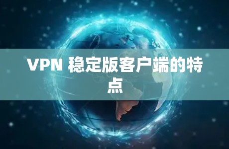 VPN 稳定版客户端的特点